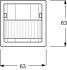 KNX-Bewegungsmelder-Sensor 6122/02-82-500