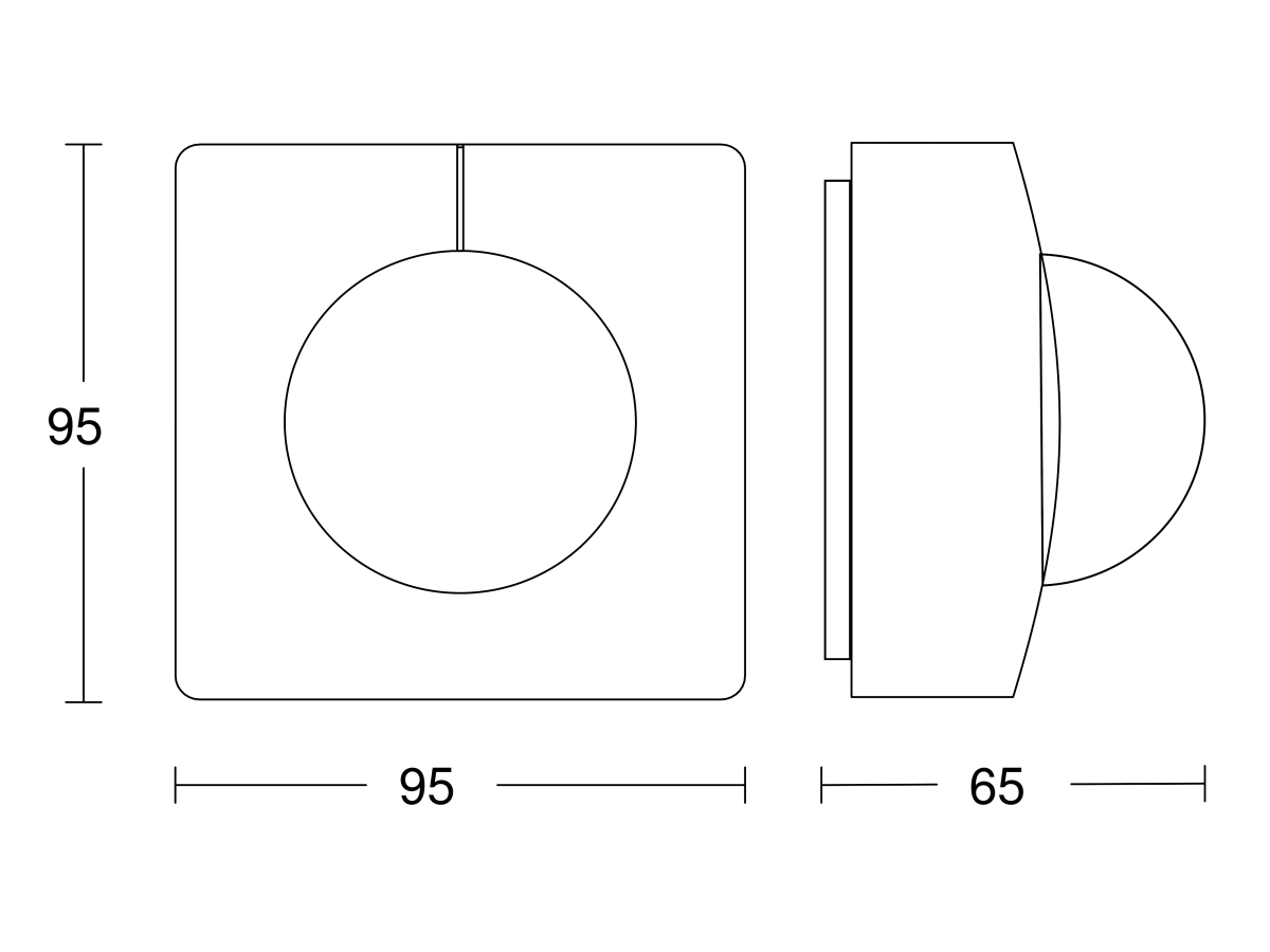 Bewegungsmelder IS 3360-E MX AP KNX