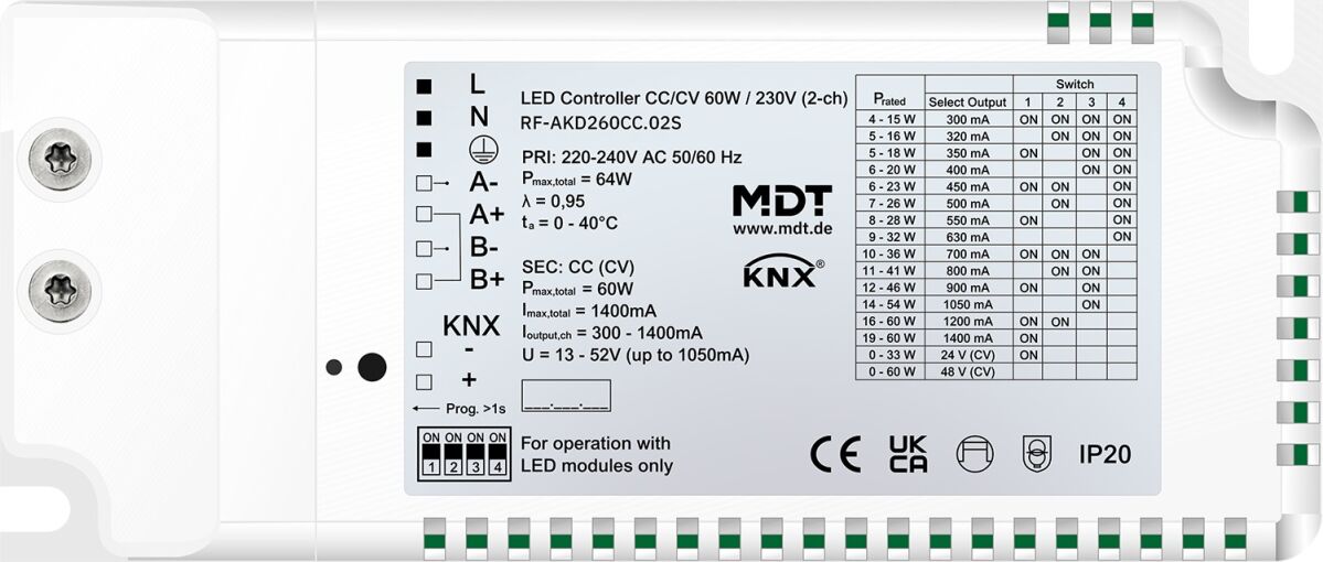 KNX RF+ LED Controller RF-AKD260CC.02S