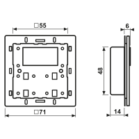 KNX Komp.-Raumcontr.-Modul 429 D1 ST