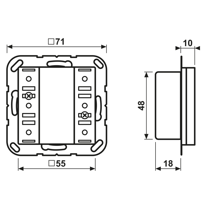KNX Tastsensor-Modul 3f A 52931 ST