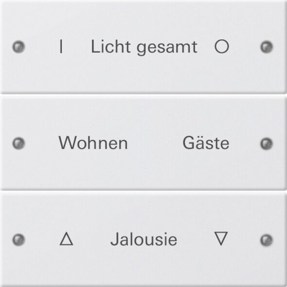 Wippenset 220303 3-fach reinweiß glänzend - alte Generation Wippenset 220303 3-fach reinweiß glänzend - alte Generation