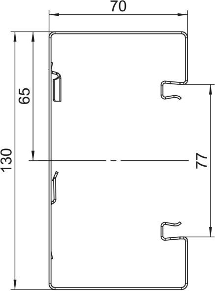 Geräteeinbaukanal o. OT GS-S70130LGR Geräteeinbaukanal o. OT GS-S70130LGR