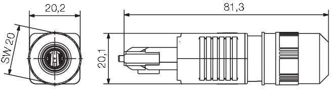 LWL SC Set Multimode IE-PS-V04P-2SC-MM