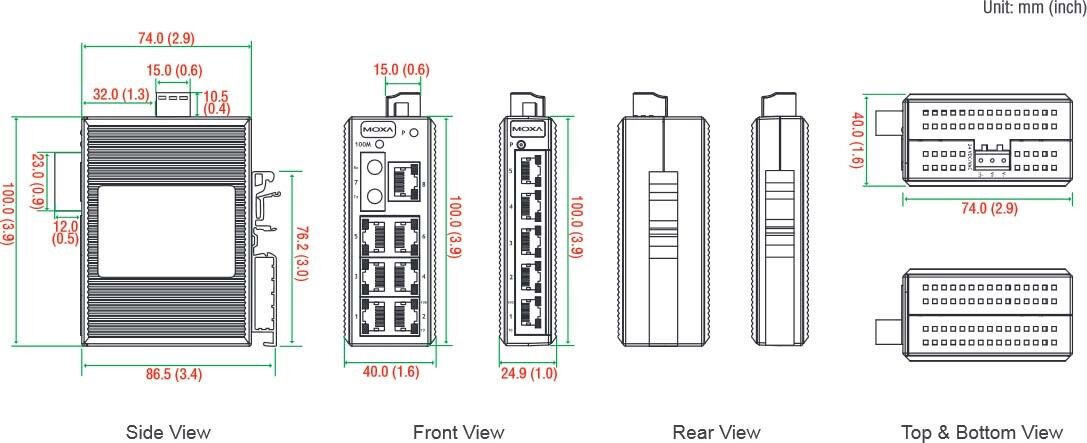 MOXA Ethernet Switch EDS-205
