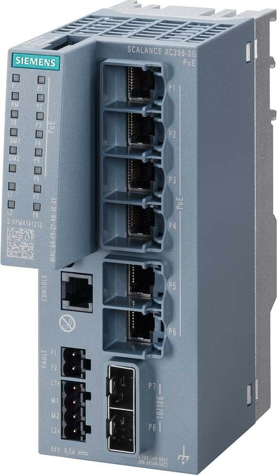 SCALANCE XC206-2G PoE 6GK5206-2RS00-5AC2 SCALANCE XC206-2G PoE 6GK5206-2RS00-5AC2