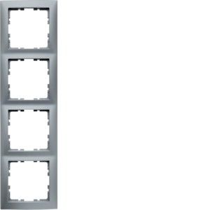 Rahmen 4fach alu matt 10149939