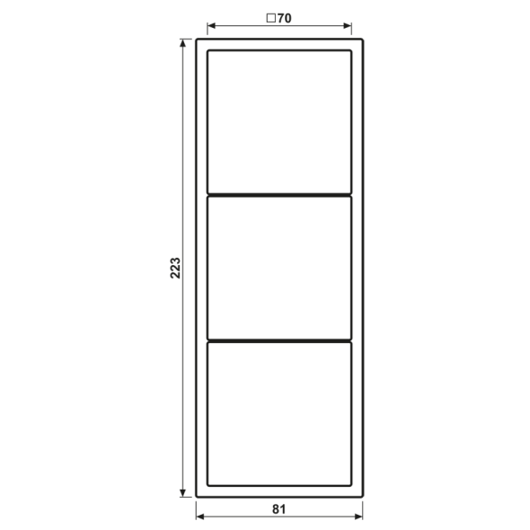 Rahmen 3-fach LCZ 983 BF 210 Rahmen 3-fach LCZ 983 BF 210