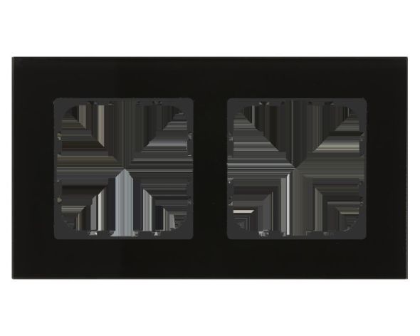Glasrahmen 2-fach BE-GTR2S.01S Glasrahmen 2-fach BE-GTR2S.01S