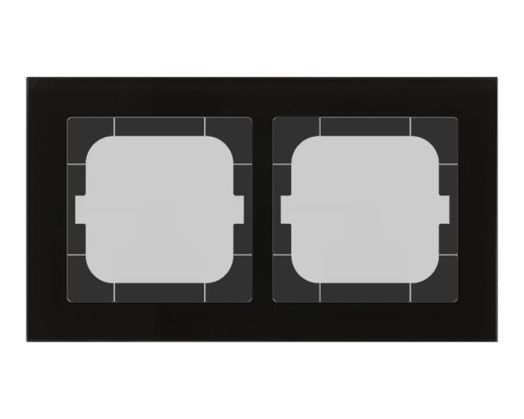 Glasrahmen 2-fach sw BE-GTR263S.01S Glasrahmen 2-fach sw BE-GTR263S.01S
