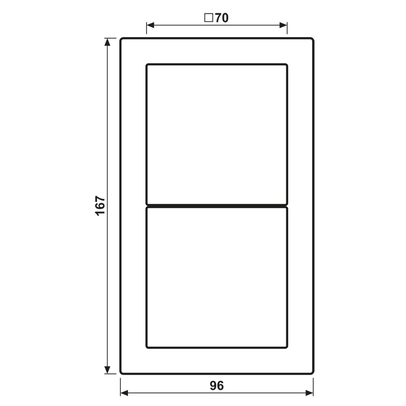 Rahmen 2-fach eds FDES 2982