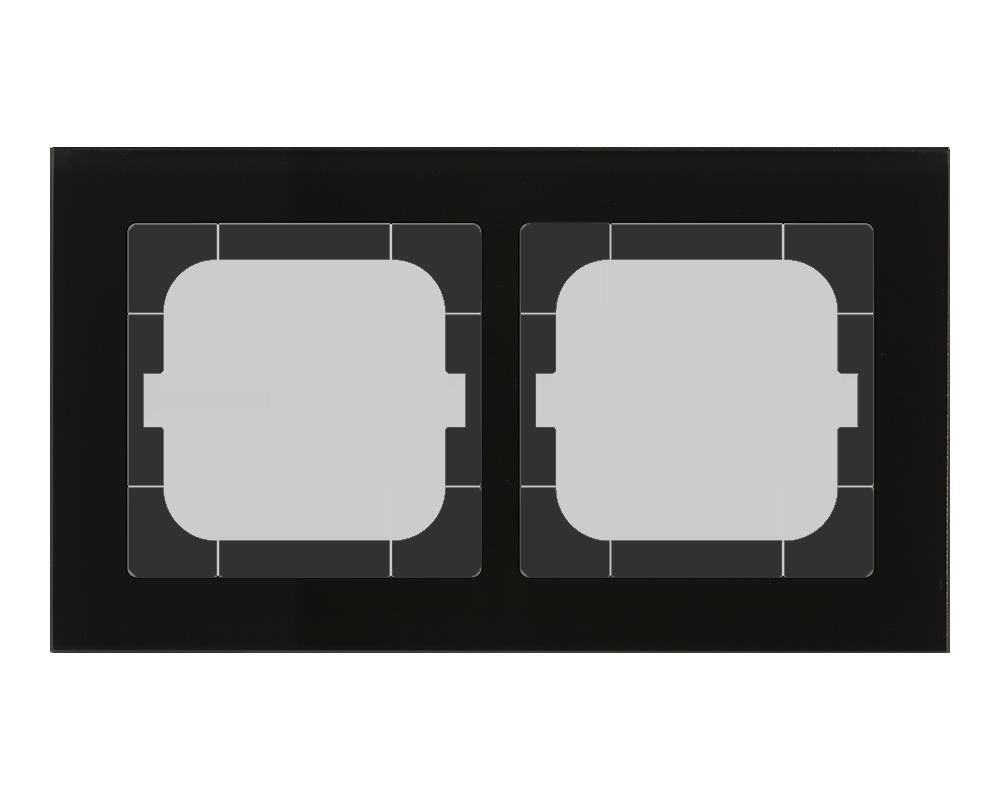 Glasrahmen 2-fach sw BE-GTR263S.01S Glasrahmen 2-fach sw BE-GTR263S.01S