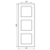 Glasrahmen 3-fach rt AC 583 GL RT