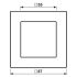 Rahmen 1-fach AC 581 BF SW