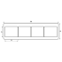 Rahmen 4-fach aws SL 5840 WW