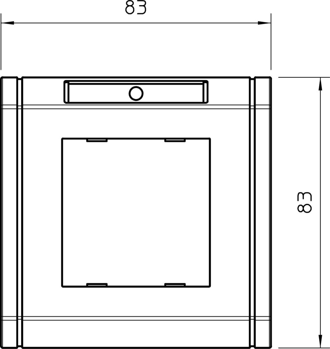 Abdeckrahmen 1f. ADR-45 1 RW