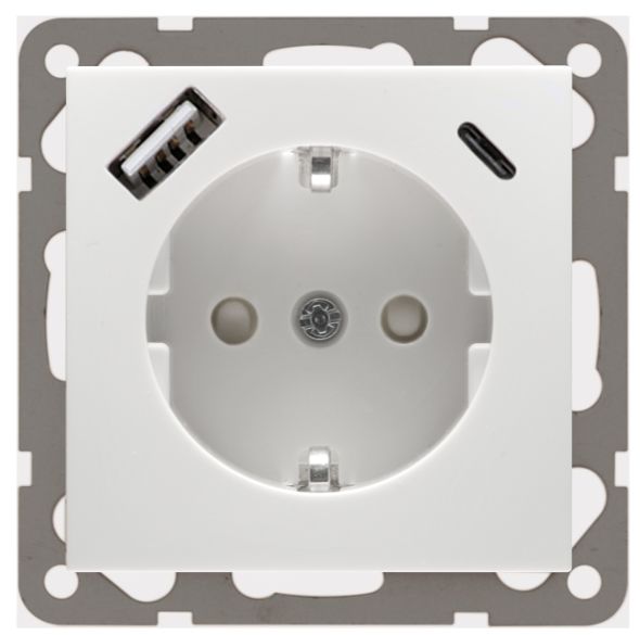 Steckdose mit USB D 11.6511.02 SIUSBCA Steckdose mit USB D 11.6511.02 SIUSBCA