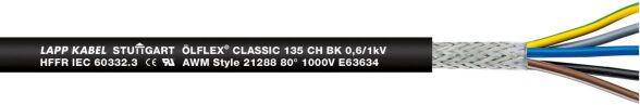 ÖLFLEX CLASSIC 135 CH BK 1123471 ÖLFLEX CLASSIC 135 CH BK 1123471