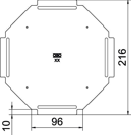Deckel für Kreuzung RKD 100 A2