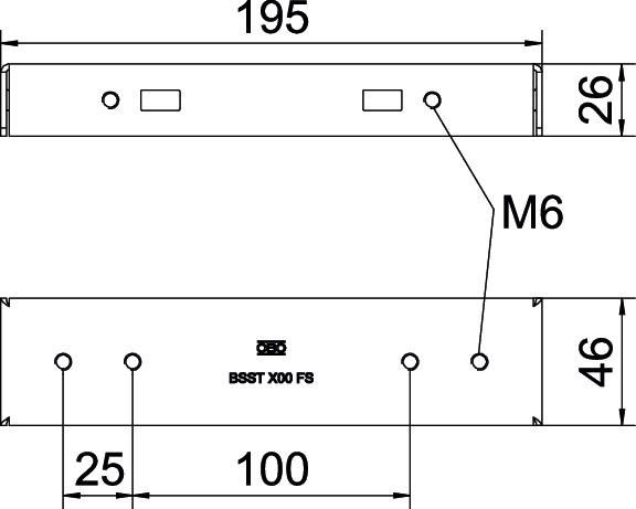 Symmetrische Bodenstütze BSST 200 FS