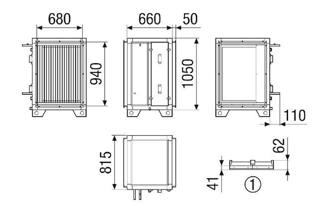 Wasserkühlregister 1 NHKRMV4540HCCW18NC