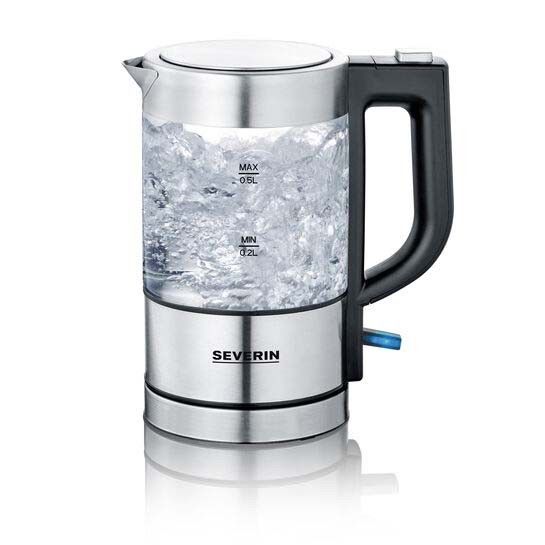 Mini-Glas-Wasserkocher WK 3472 eds-geb/sw