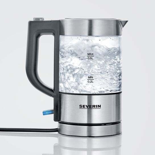 Mini-Glas-Wasserkocher WK 3472 eds-geb/sw