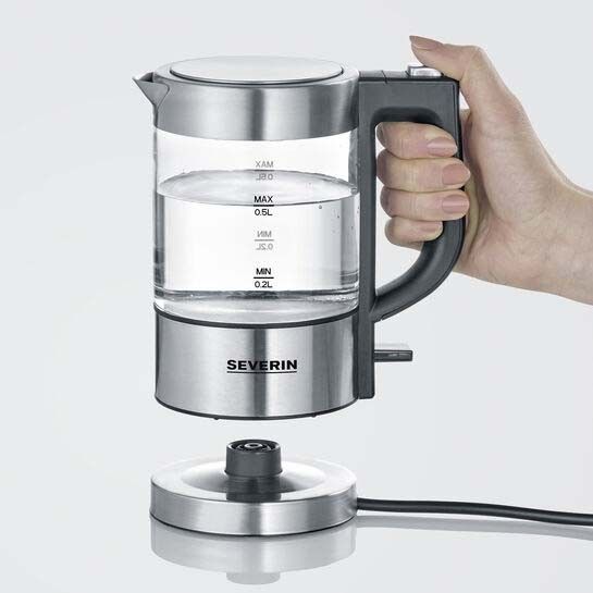 Mini-Glas-Wasserkocher WK 3472 eds-geb/sw
