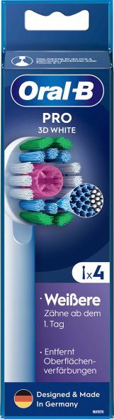 Oral-B Aufsteckbürste EB Pro 3D White 4er Oral-B Aufsteckbürste EB Pro 3D White 4er