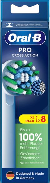 Oral-B Aufsteckbürste EB Pro CrossAc 8er Oral-B Aufsteckbürste EB Pro CrossAc 8er