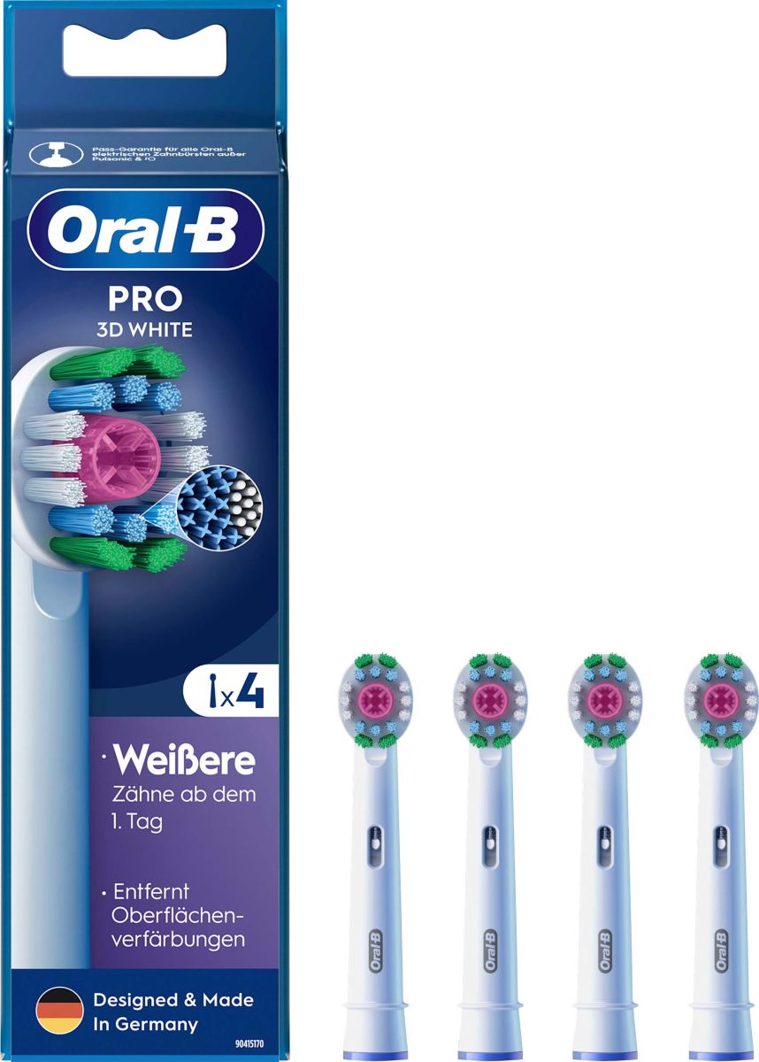 Oral-B Aufsteckbürste EB Pro 3D White 4er