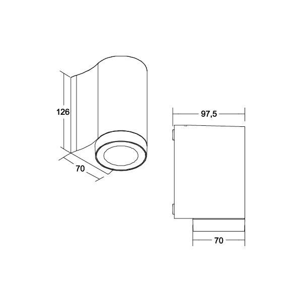 LED-Wandanbauleuchte 230V 10130183