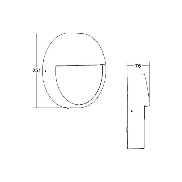 LED-Wandanbauleuchte 230V 10137183