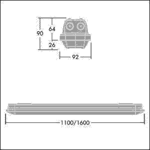 LED-Feuchtraumleuchte AQFPRO L #92910472