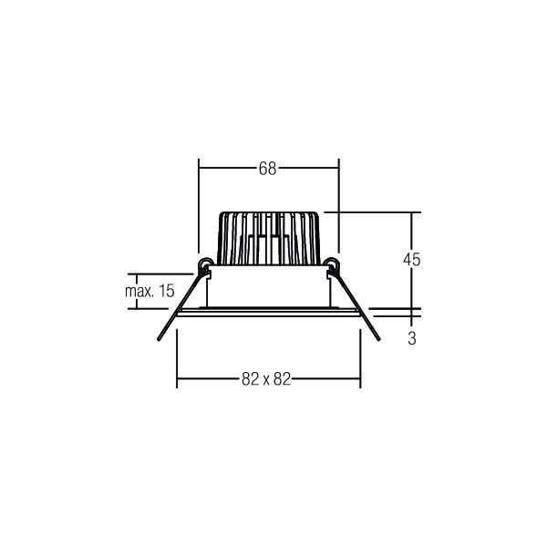 LED-Einbaudownlight 230 V 41476083
