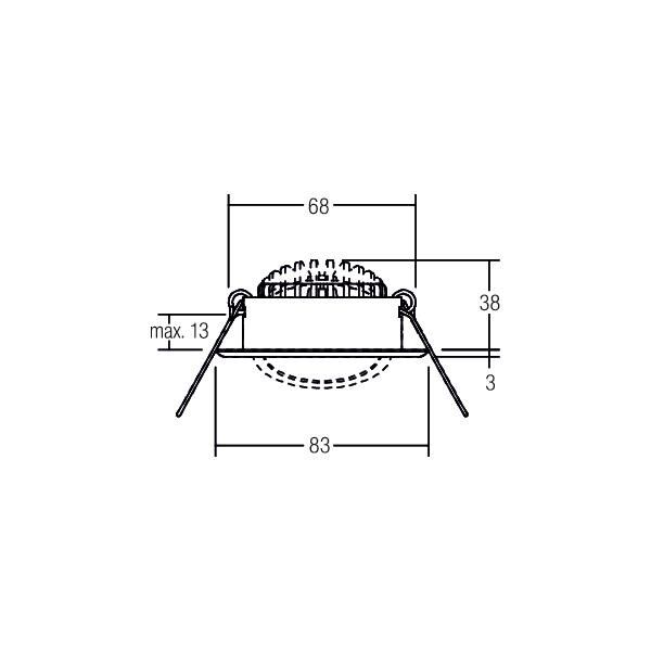 LED-Einbaustrahler 230V 41469073
