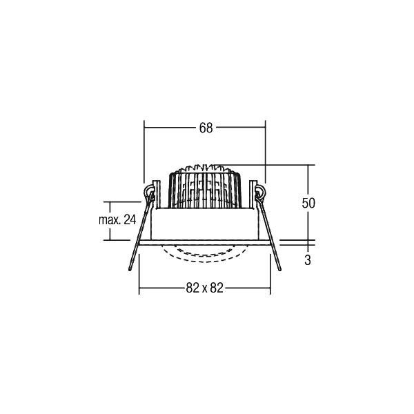 LED-Einbaustrahler 350 mA 12355083
