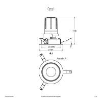 LED-Einbauleuchte modular F02R09SM1330L15P