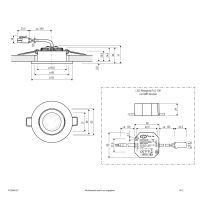 P-LED Deckeneinbauleuchte PC20N90127