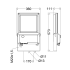 LED-Planflächenstrahler 7700 6403A 730 RFLU