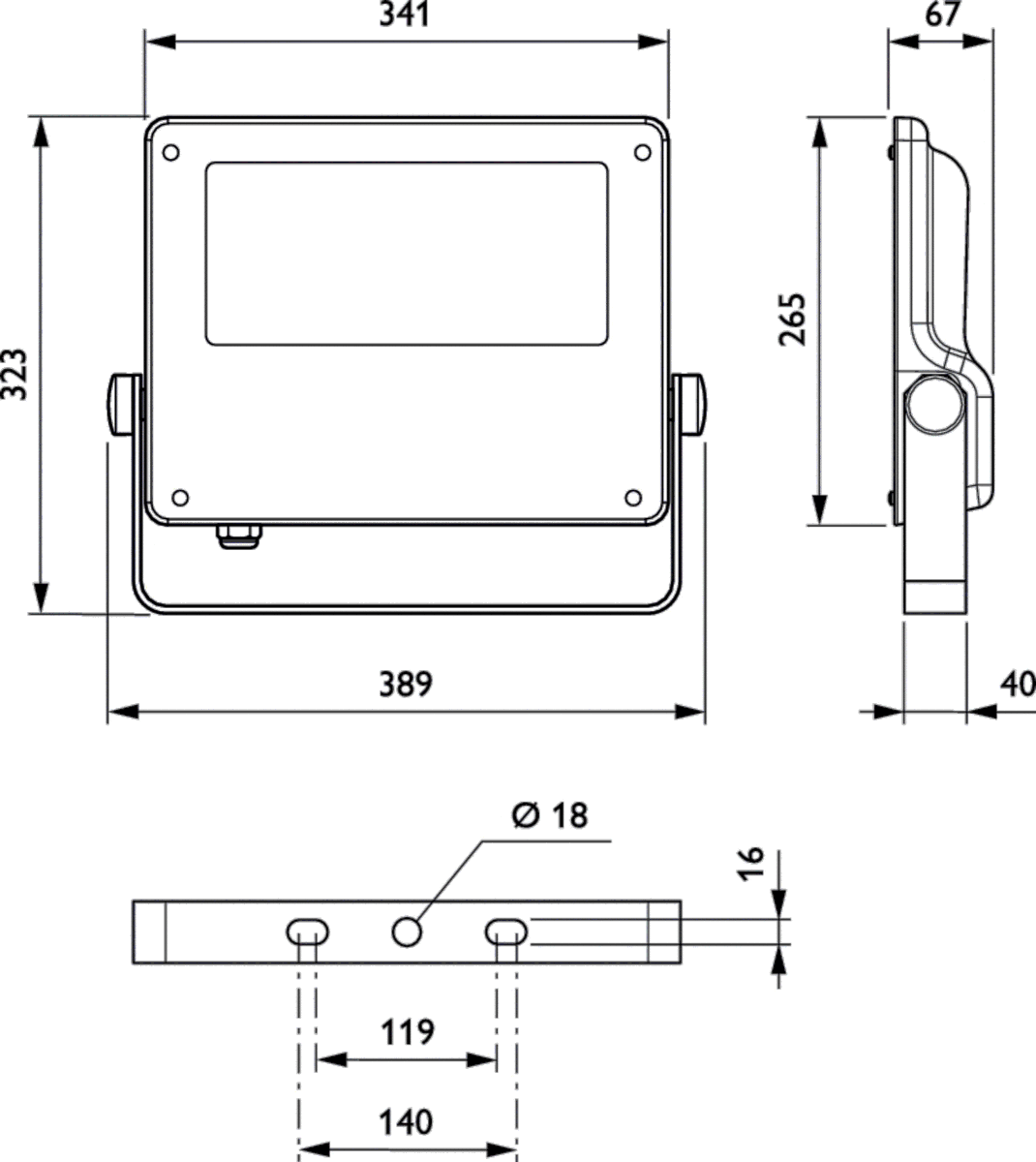 LED-Scheinwerfer BVP125 LED80-4S/730S