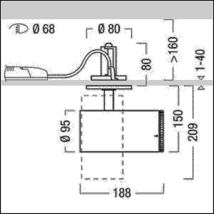 LED-Halbeinbaustrahler V2-SRM1500 #62923922