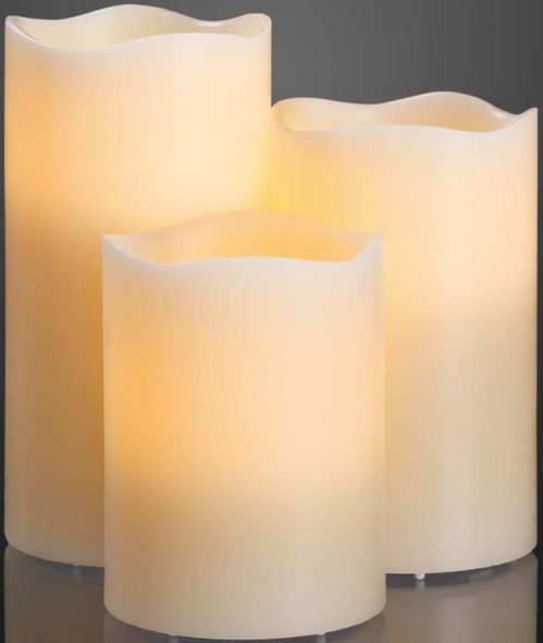 LED-Wachskerzen-Set ws 571950 3-Set LED-Wachskerzen-Set ws 571950 3-Set