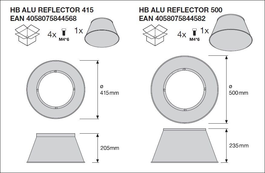LED-Hallenstrahler HBP150W840110DIP66PS