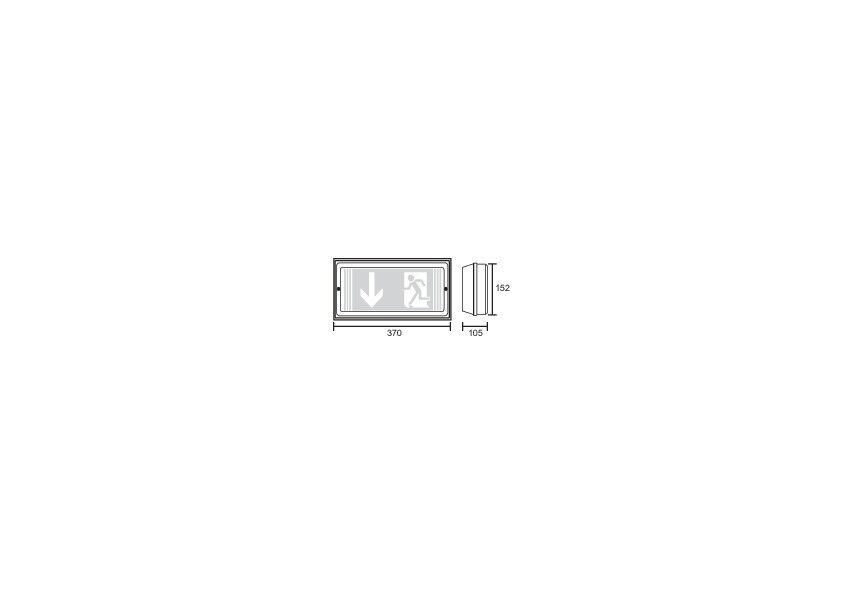 Sicherheitsleuchte PFW413SC-P-TT