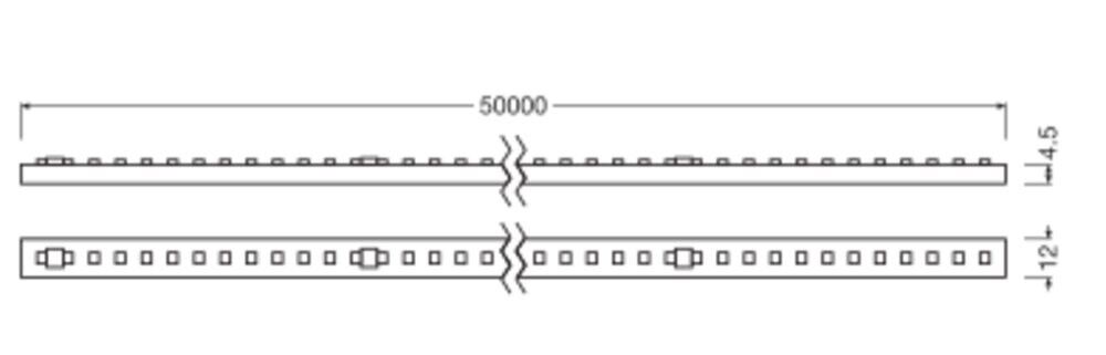 LED-Stripes 50m LSPAC120084050MIP66