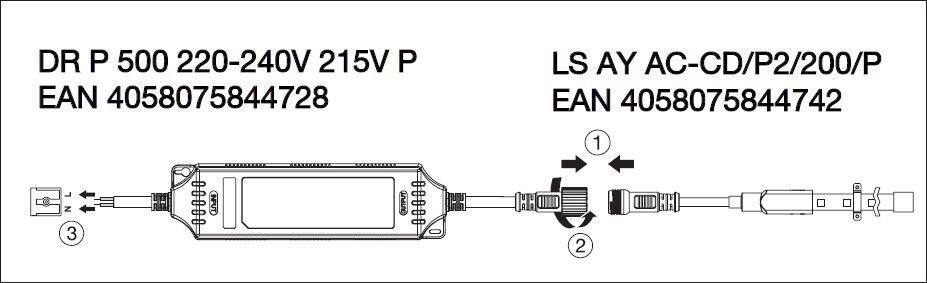 LED-Stripes 50m LSPAC120084050MIP66