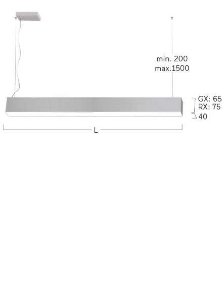 LED-Pendelleuchte LRXLEL-830H-L1723-AA LED-Pendelleuchte LRXLEL-830H-L1723-AA