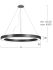 LED-Pendelleuchte RG3OBE-840M-D2000-U