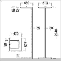 LED-Stehleuchte ARTELEA #42190033